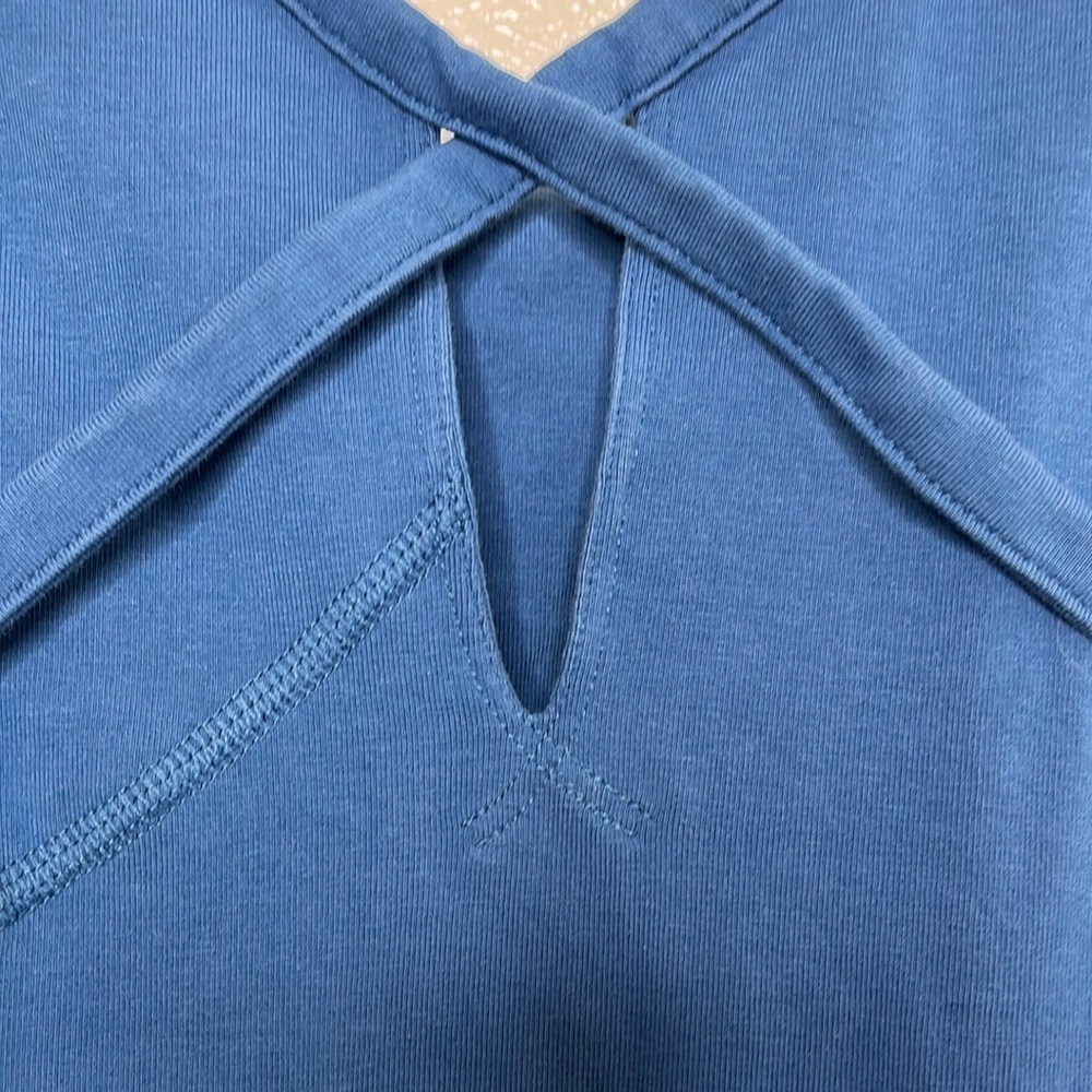 Mountain Hardwear Blue Sleeveless Criss Cross Dress Women's Size S - Picture 3 of 6